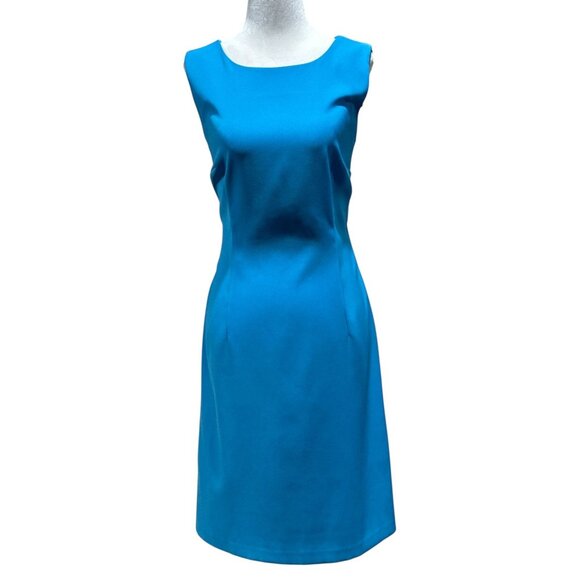 RONNI NICOLE Size10 Womens Sleeveless Blue Summer Strech Comfort Dress Scoop nec - Picture 2 of 9